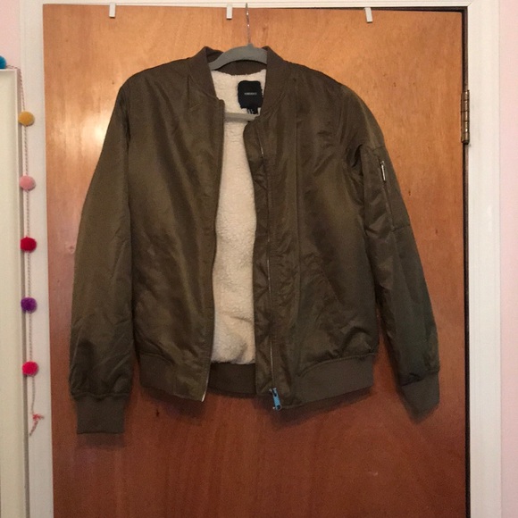 Forever 21 Jackets & Blazers - Fuzzy bomber jacket Forever 21 Jackets & Blazers - Fuzzy bomber jacket